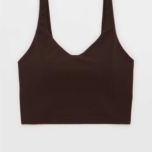 OFFLINE by Aerie Real Me Low Key Longline Sports Bra - Canyon Sun